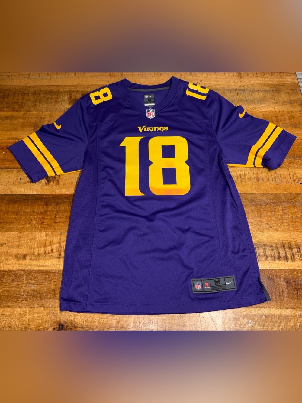 Nike Justin Jefferson #18 Minnesota Vikings NFL On Field Jersey Mens Medium